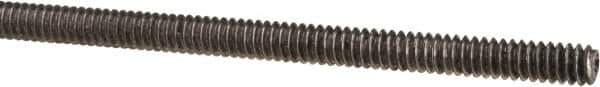 Made in USA - #4-40 UNC (Coarse), 3' Long, Low Carbon Steel Threaded Rod - Oil Finish Finish, Right Hand Thread - Exact Tooling