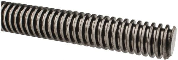 Keystone Threaded Products - 1-5 Acme, 3' Long, Alloy Steel General Purpose Acme Threaded Rod - Oil Finish Finish, Right Hand Thread, 2G Fit - Exact Tooling