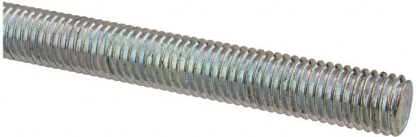 Value Collection - M10x1.5 UNC (Coarse), 1m Long, Steel Metric Threaded Rod - Zinc-Plated Finish, Right Hand Thread - Exact Tooling
