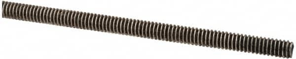 Made in USA - #5-40 UNC (Coarse), 3' Long, Stainless Steel Threaded Rod - Right Hand Thread - Exact Tooling