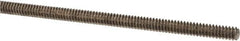 Made in USA - #6-32 UNC (Coarse), 3' Long, Stainless Steel Threaded Rod - Right Hand Thread - Exact Tooling