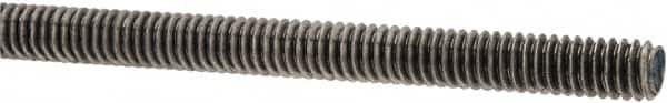 Made in USA - #8-32 UNC (Coarse), 3' Long, Stainless Steel Threaded Rod - Right Hand Thread - Exact Tooling