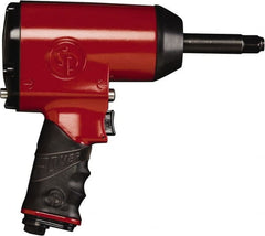 Chicago Pneumatic - 1/2" Drive, 6,400 RPM, 625 Ft/Lb Torque Impact Wrench - Pistol Grip Handle, 1,320 IPM, 22 CFM, 90 psi, 1/4" NPT Inlet - Exact Tooling