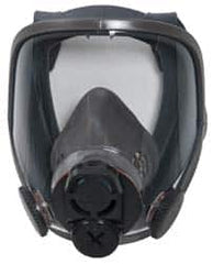 3M - Series 6000DIN, Size L Full Face Respirator - 4-Point Suspension, Bayonet & DIN Connection - Exact Tooling