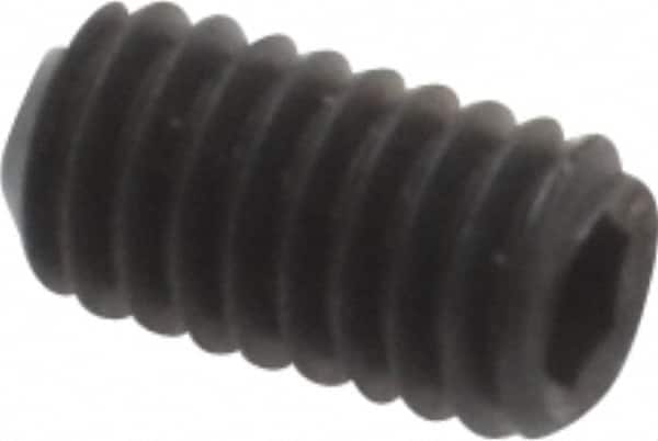 Value Collection - #3-56 UNF, 3/16" OAL, Cup Point Set Screw - Grade ASTM F912 Alloy Steel, 0.05" Key - Exact Tooling