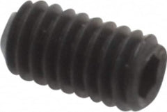Value Collection - #3-56 UNF, 3/16" OAL, Cup Point Set Screw - Grade ASTM F912 Alloy Steel, 0.05" Key - Exact Tooling