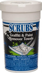 Scrubs - Center Pull Bucket/Canister of Wipes Graffiti/Vandal Mark Remover - Exact Tooling