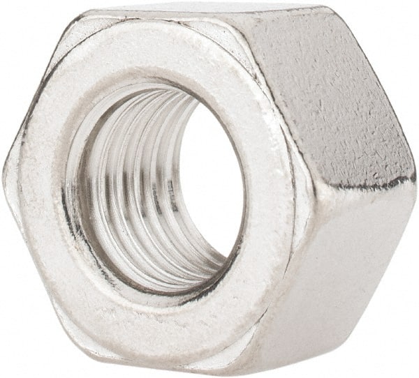 Value Collection - 3/4-10 UNC Stainless Steel Right Hand Heavy Hex Nut - 1-1/4" Across Flats, 47/64" High, Uncoated - Exact Tooling