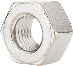 Value Collection - 3/4-10 UNC Stainless Steel Right Hand Heavy Hex Nut - 1-1/4" Across Flats, 47/64" High, Uncoated - Exact Tooling