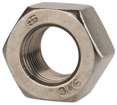 Value Collection - 3/4-16 UNF Stainless Steel Right Hand Heavy Hex Nut - 1-1/4" Across Flats, 47/64" High, Uncoated - Exact Tooling