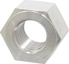 Value Collection - 1-8 UNC Stainless Steel Right Hand Heavy Hex Nut - 1-5/8" Across Flats, 63/64" High, Uncoated - Exact Tooling