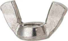 Value Collection - 1/2-13 UNC, Stainless Steel Standard Wing Nut - Grade 316, 1.94" Wing Span, 1" Wing Span - Exact Tooling