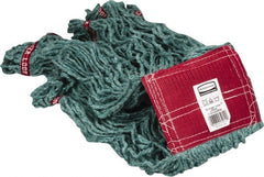 Rubbermaid - 5" Red Head Band, Large Blended Fiber Loop End Mop Head - 4 Ply, Use for General Purpose - Exact Tooling