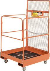 Ballymore - 64" Fork Deck Maintenance Platform - Rolling Work Platform, 1,000 Lb Capacity, 36" Base Width x 36" Base Depth, Abrasive Mat Tread - Exact Tooling