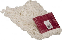 Rubbermaid - 5" Red Head Band, Large Rayon Loop End Mop Head - 4 Ply, Use for Finishing - Exact Tooling