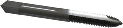 Made in USA - 5/16-24 UNF, 2 Flute, Bright Finish, Solid Carbide Spiral Point Tap - Plug Chamfer, Right Hand Thread, 2-23/32" OAL, 1-1/8" Thread Length, 3B Class of Fit - Exact Tooling