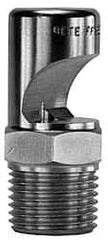 Bete Fog Nozzle - 1/8" Pipe, 145° Spray Angle, Grade 303 Stainless Steel, Extra Wide Fan Nozzle - Male Connection, 1.58 Gal per min at 100 psi, 0.073" Orifice Diam - Exact Tooling