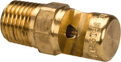 Bete Fog Nozzle - 1/4" Pipe, 145° Spray Angle, Brass, Extra Wide Fan Nozzle - Male Connection, 6.96 Gal per min at 100 psi, 5/32" Orifice Diam - Exact Tooling