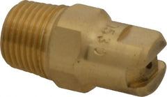 Bete Fog Nozzle - 1/8" Pipe, 30° Spray Angle, Brass, Standard Fan Nozzle - Male Connection, 0.79 Gal per min at 100 psi, 0.057" Orifice Diam - Exact Tooling