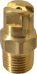 Bete Fog Nozzle - 1/8" Pipe, 30° Spray Angle, Brass, Standard Fan Nozzle - Male Connection, 1.26 Gal per min at 100 psi, 0.072" Orifice Diam - Exact Tooling
