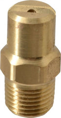 Bete Fog Nozzle - 1/8" Pipe, 30° Spray Angle, Brass, Standard Fan Nozzle - Male Connection, 1.58 Gal per min at 100 psi, 0.08" Orifice Diam - Exact Tooling