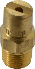 Bete Fog Nozzle - 1/8" Pipe, 30° Spray Angle, Brass, Standard Fan Nozzle - Male Connection, 3.16 Gal per min at 100 psi, 0.109" Orifice Diam - Exact Tooling