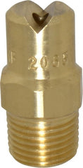 Bete Fog Nozzle - 1/8" Pipe, 65° Spray Angle, Brass, Standard Fan Nozzle - Male Connection, 3.16 Gal per min at 100 psi, 0.109" Orifice Diam - Exact Tooling