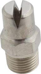 Bete Fog Nozzle - 1/8" Pipe, 120° Spray Angle, Grade 303 Stainless Steel, Standard Fan Nozzle - Male Connection, 6.32 Gal per min at 100 psi, 5/32" Orifice Diam - Exact Tooling