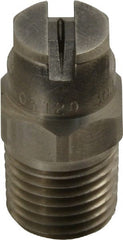 Bete Fog Nozzle - 1/4" Pipe, 120° Spray Angle, Grade 303 Stainless Steel, Standard Fan Nozzle - Male Connection, 0.79 Gal per min at 100 psi, 0.057" Orifice Diam - Exact Tooling