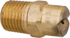 Bete Fog Nozzle - 1/4" Pipe, 30° Spray Angle, Brass, Standard Fan Nozzle - Male Connection, 2.37 Gal per min at 100 psi, 3/32" Orifice Diam - Exact Tooling