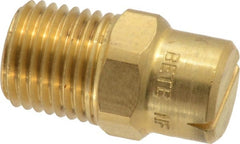 Bete Fog Nozzle - 1/4" Pipe, 120° Spray Angle, Brass, Standard Fan Nozzle - Male Connection, 2.37 Gal per min at 100 psi, 3/32" Orifice Diam - Exact Tooling