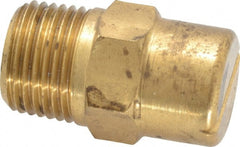 Bete Fog Nozzle - 3/8" Pipe, 90° Spray Angle, Brass, Standard Fan Nozzle - Male Connection, 1.58 Gal per min at 100 psi, 0.08" Orifice Diam - Exact Tooling