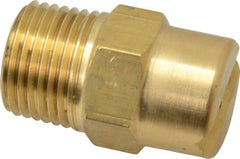 Bete Fog Nozzle - 1/2" Pipe, 30° Spray Angle, Brass, Standard Fan Nozzle - Male Connection, 9.49 Gal per min at 100 psi, 0.186" Orifice Diam - Exact Tooling