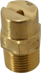 Bete Fog Nozzle - 1/2" Pipe, 65° Spray Angle, Brass, Standard Fan Nozzle - Male Connection, 9.49 Gal per min at 100 psi, 0.186" Orifice Diam - Exact Tooling