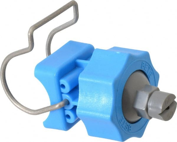 Bete Fog Nozzle - 1" Pipe, 65° Spray Angle, Grade 303 Polypropylene/Stainless Steel, Snap Release Nozzle System - 3.16 Gal per min at 100 psi, 0.109" Orifice Diam - Exact Tooling