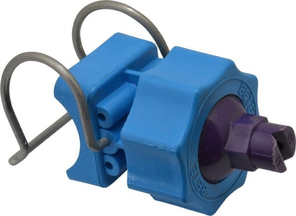 Bete Fog Nozzle - 1" Pipe, 65° Spray Angle, Grade 303 Polypropylene/Stainless Steel, Snap Release Nozzle System - 4.74 Gal per min at 100 psi, 0.141" Orifice Diam - Exact Tooling
