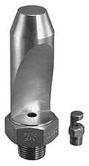 Bete Fog Nozzle - 3/8" Pipe, 50° Spray Angle, Grade 303 Stainless Steel, High Impact - Narrow Fan Nozzle - Male Connection, 9.49 Gal per min at 100 psi, 3/16" Orifice Diam - Exact Tooling