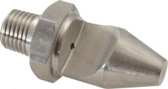Bete Fog Nozzle - 1/4" Pipe, 50° Spray Angle, Grade 303 Stainless Steel, High Impact - Narrow Fan Nozzle - Male Connection, 1.58 Gal per min at 100 psi, 0.078" Orifice Diam - Exact Tooling