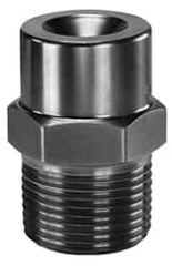 Bete Fog Nozzle - 3/8" Pipe, 120° Spray Angle, PVC, Full Cone Nozzle - Male Connection, 6.15 Gal per min at 100 psi, 3/16" Orifice Diam - Exact Tooling