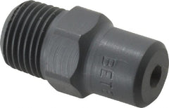 Bete Fog Nozzle - 1/8" Pipe, 60° Spray Angle, PVC, Full Cone Nozzle - Male Connection, 0.38 Gal per min at 100 psi, 0.043" Orifice Diam - Exact Tooling