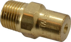 Bete Fog Nozzle - 1/8" Pipe, 60° Spray Angle, Brass, Full Cone Nozzle - Male Connection, 0.38 Gal per min at 100 psi, 0.043" Orifice Diam - Exact Tooling