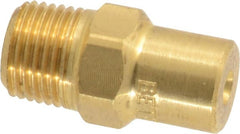 Bete Fog Nozzle - 1/8" Pipe, 60° Spray Angle, Brass, Full Cone Nozzle - Male Connection, 0.77 Gal per min at 100 psi, 0.055" Orifice Diam - Exact Tooling