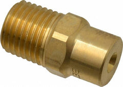 Bete Fog Nozzle - 1/4" Pipe, 60° Spray Angle, Brass, Full Cone Nozzle - Male Connection, 2.31 Gal per min at 100 psi, 0.109" Orifice Diam - Exact Tooling