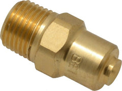 Bete Fog Nozzle - 1/8" Pipe, 120° Spray Angle, Brass, Full Cone Nozzle - Male Connection, 0.38 Gal per min at 100 psi, 0.043" Orifice Diam - Exact Tooling