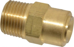 Bete Fog Nozzle - 3/8" Pipe, 120° Spray Angle, Brass, Full Cone Nozzle - Male Connection, 6.15 Gal per min at 100 psi, 3/16" Orifice Diam - Exact Tooling