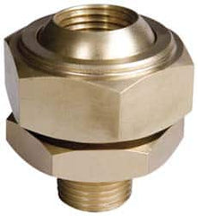 Bete Fog Nozzle - 1/2" Pipe, 40 to 70° Spray Angle, Brass, Adjustable Swivel Joint Nozzle - For Use With Bete - Nozzles Where Alignment of The Spray Direction is Required - Exact Tooling