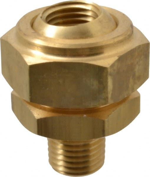 Bete Fog Nozzle - 1/4" Pipe, 40 to 70° Spray Angle, Brass, Adjustable Swivel Joint Nozzle - For Use With Bete - Nozzles Where Alignment of The Spray Direction is Required - Exact Tooling