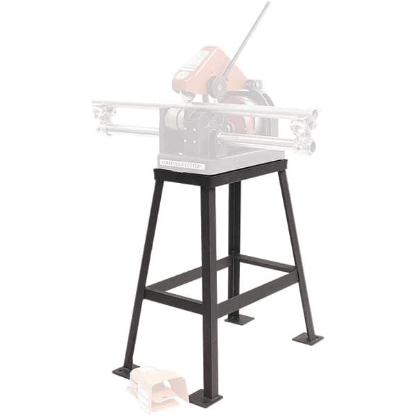 Rothenberger - 5/8" to 4-1/2" Pipe Capacity, Stationary Pipe Stand with Stationary Head - 30" High, 150 Lb Capacity - Exact Tooling