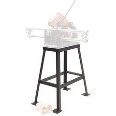 Rothenberger - 5/8" to 4-1/2" Pipe Capacity, Stationary Pipe Stand with Stationary Head - 30" High, 150 Lb Capacity - Exact Tooling