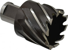 Milwaukee Tool - 1-1/2" Diam x 1" Deep High Speed Steel Annular Cutter - Exact Tooling